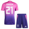 Dječji Nogometni Dres Njemačka Gundogan 21 Gostujući Euro 2024 Dječji Nogometni Dres Njemačka Gundogan 21 Gostujući Euro 2024